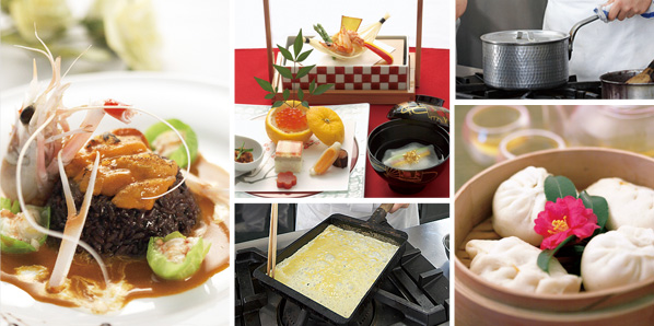 西洋料理・日本料理・中国料理